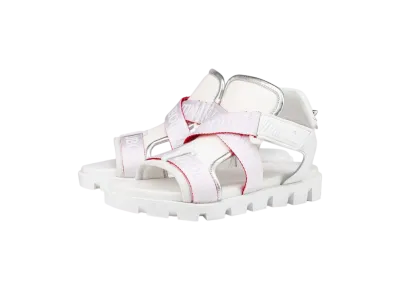 Christian Louboutin Velcrissimo "Bianco(White)/Silver"