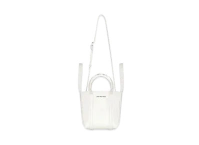 BALENCIAGA Everyday XS North-south Shoulder Tote Bag In Grained Calfskin "White"