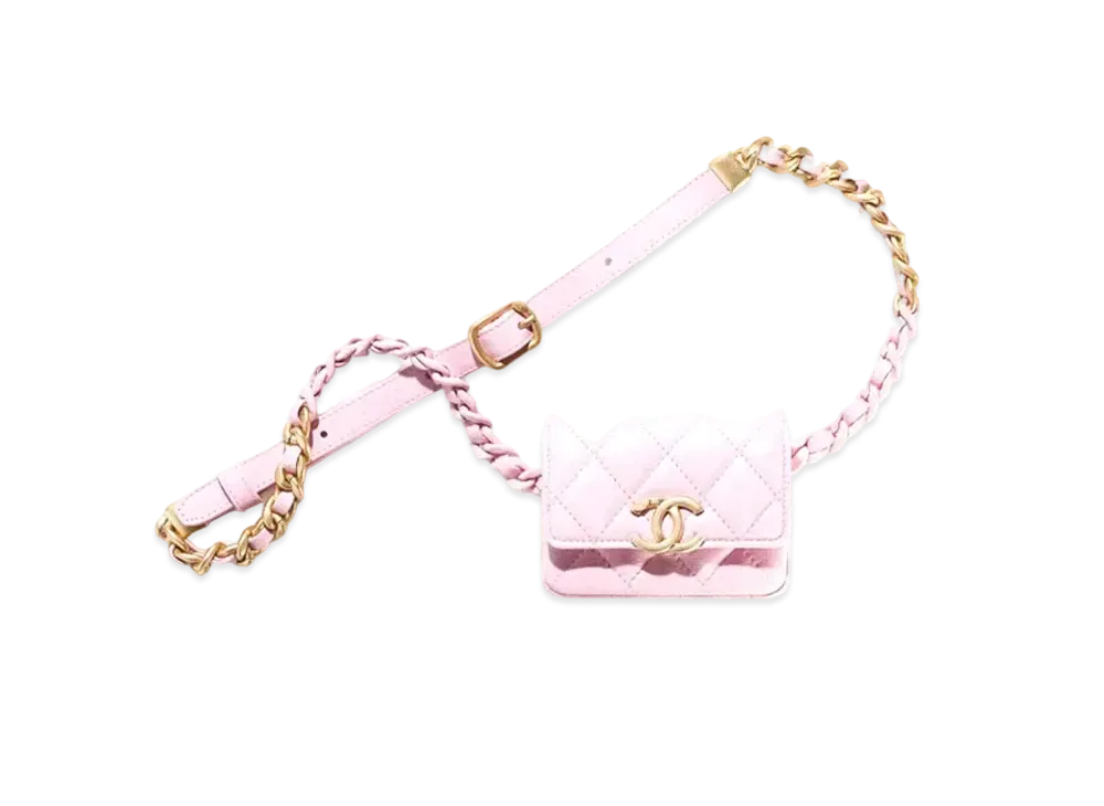 CHANEL Belt Bag Lambskin "Pink"