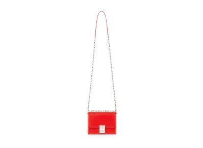 GIVENCHY Small 4G Bag in Box Leather with Chain "Red"