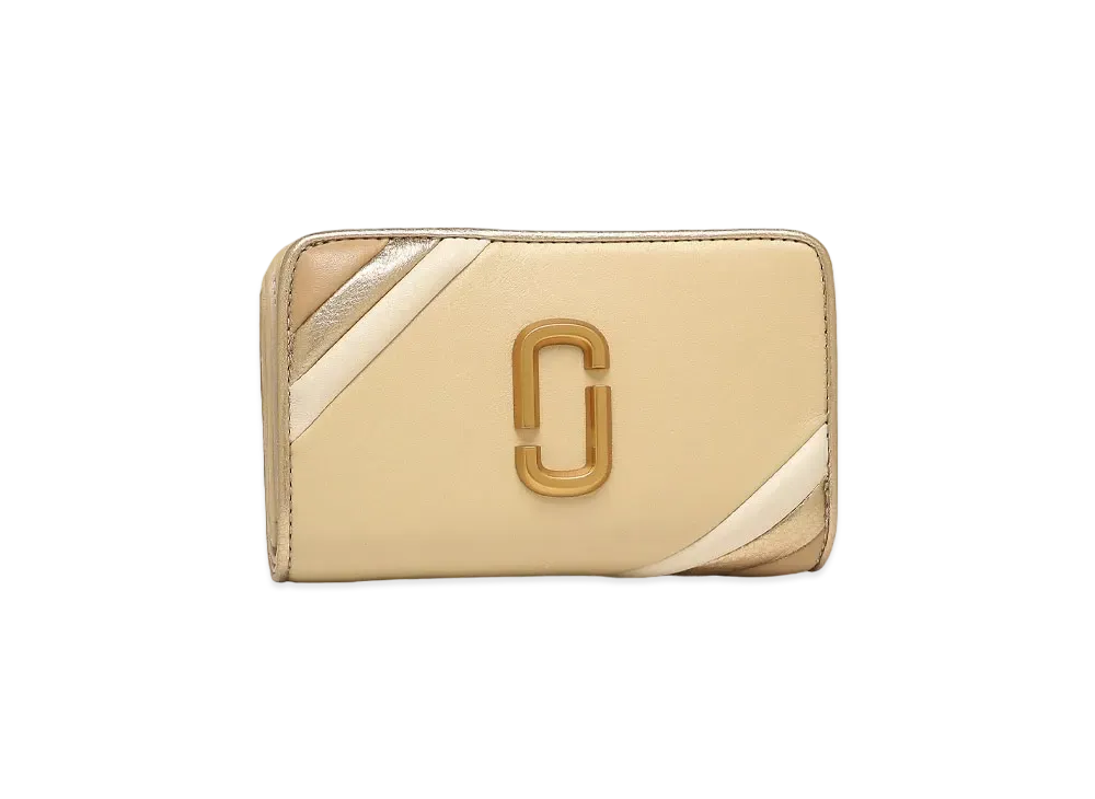 MARC JACOBS The Glam Shot Shiny Compact Wallet "Whey Multi"