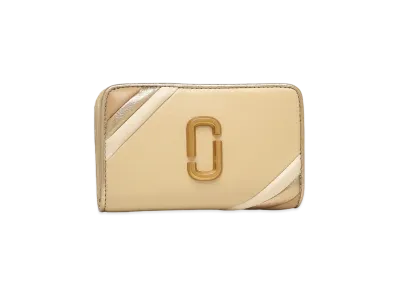 MARC JACOBS The Glam Shot Shiny Compact Wallet "Whey Multi"