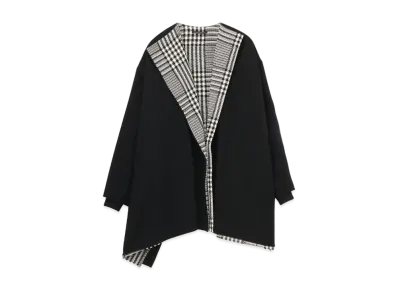 Yohji Yamamoto Y's NO COLLAR SHORT COAT "Black"