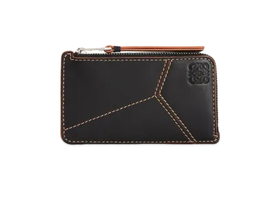 LOEWE Puzzle Coin Cardholder In Smooth Calfskin "Black"