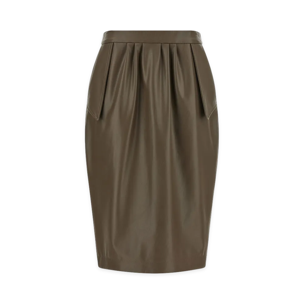 STELLA McCARTNEY Women's High Waist Skirt "Brown"