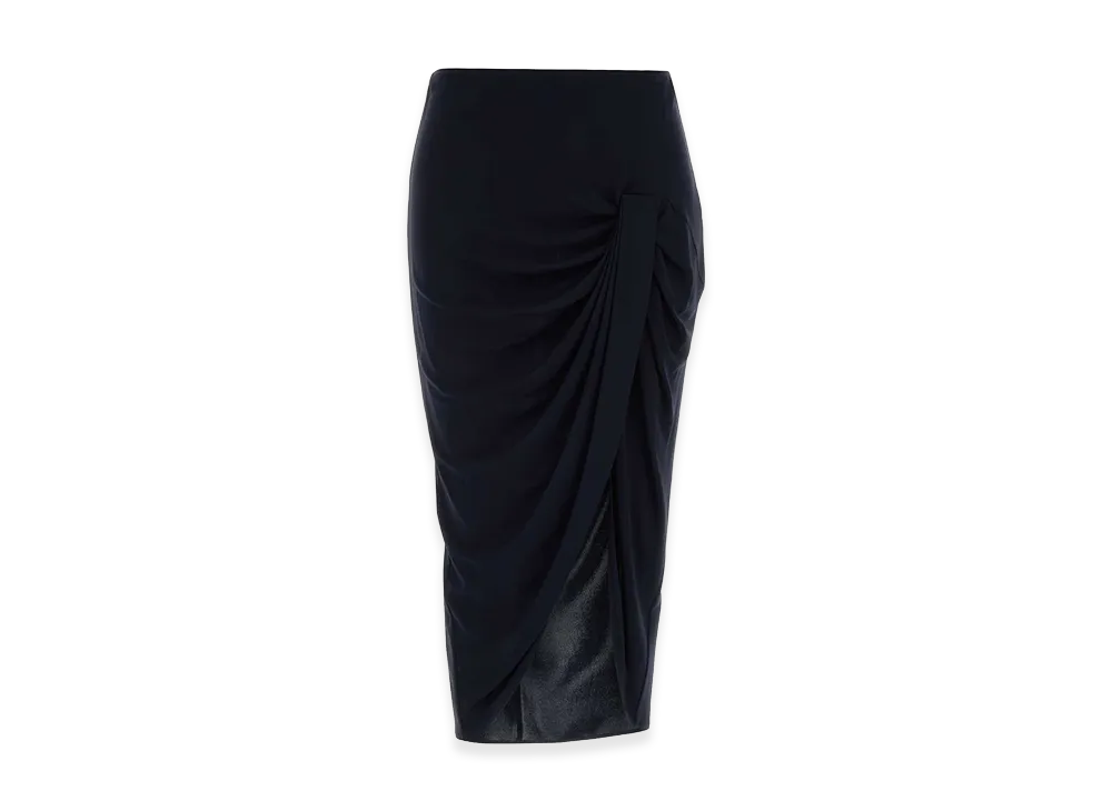 STELLA McCARTNEY Women's Viscose Skirt "Ivory/Midnight Blue"