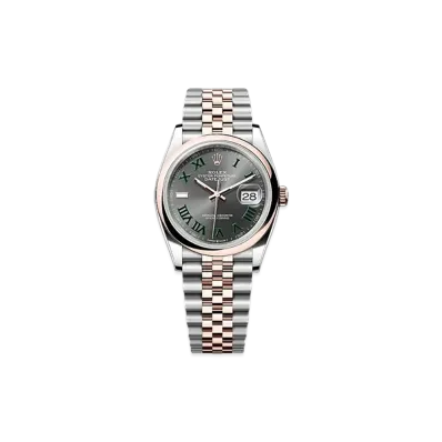 ROLEX Datejust 36 Oystersteel & Ever Rose Gold "Grey"