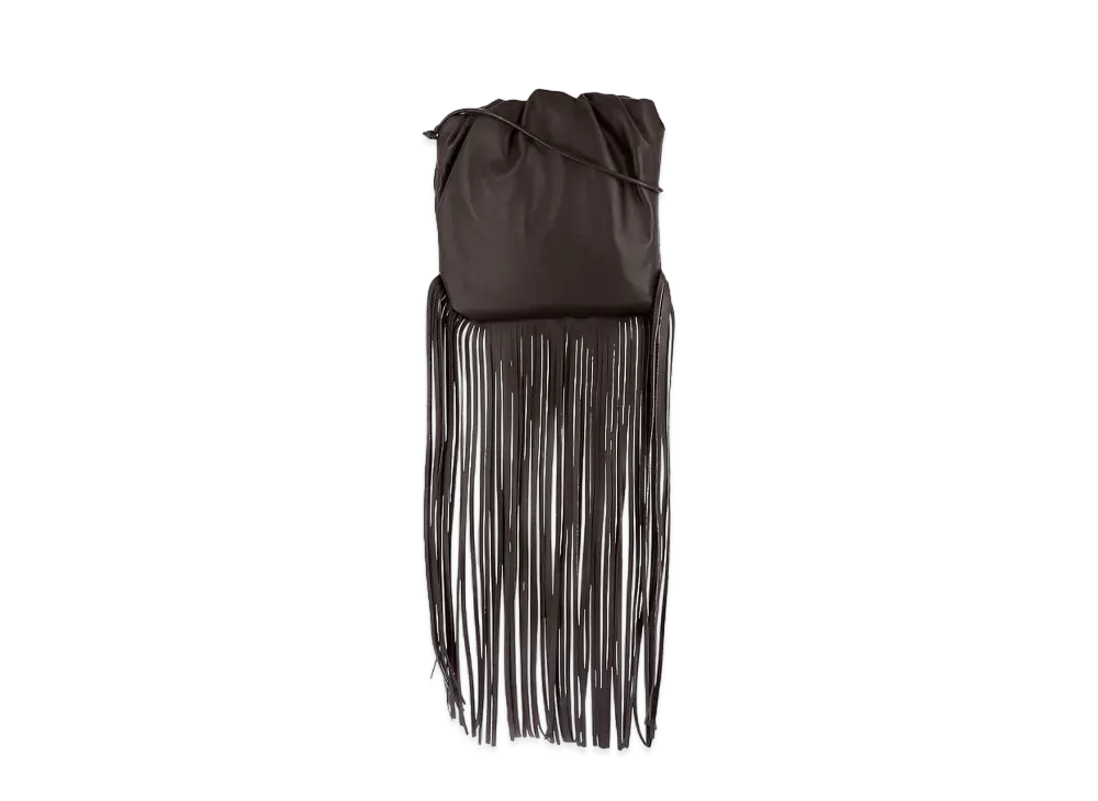 Bottega Veneta The Fringe Pouch Shoulder Bag "Fondente"