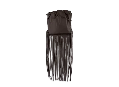 Bottega Veneta The Fringe Pouch Shoulder Bag "Fondente"