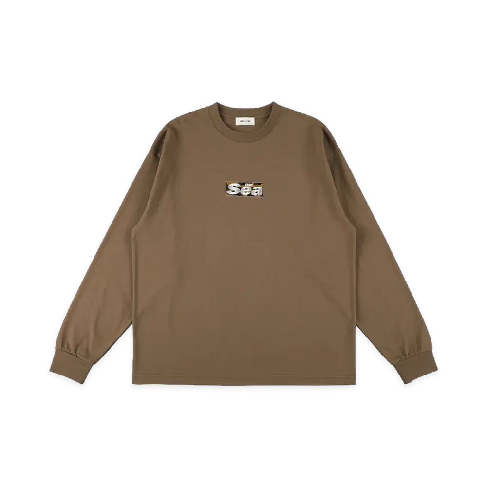 WIND AND SEA Tiger Front Sea L/S Tee "Taupe"