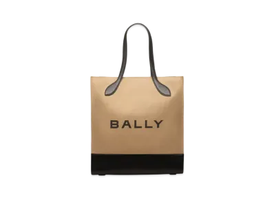 バリー バー トートバッグ サンド & ブラック ファブリック "ベージュ" 6304710