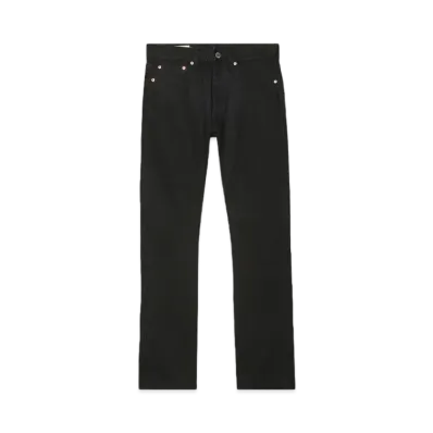 Maison Kitsune Japan New Classic Black Denim "Black"