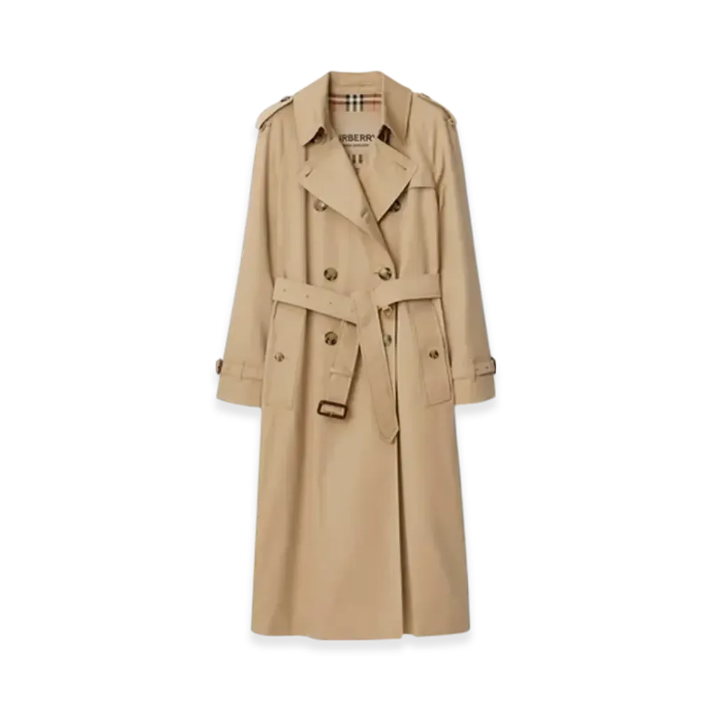 Burberry Long Waterloo Heritage Trench Coat "Honey"