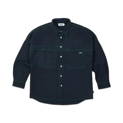 PALACE Stitch Up Drop Shoulder Shirt "Navy"