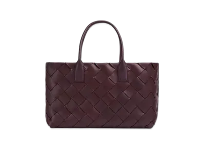 Bottega Veneta Maxi Intreccio Tote "Grape/Almond"