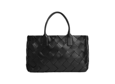 Bottega Veneta Maxi Intreccio Tote "Black/Swimming/Pool"