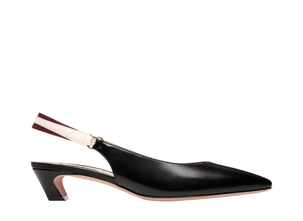 バリー ジルト スリングバックパンプス ナッパレザー "ブラック" 6308408