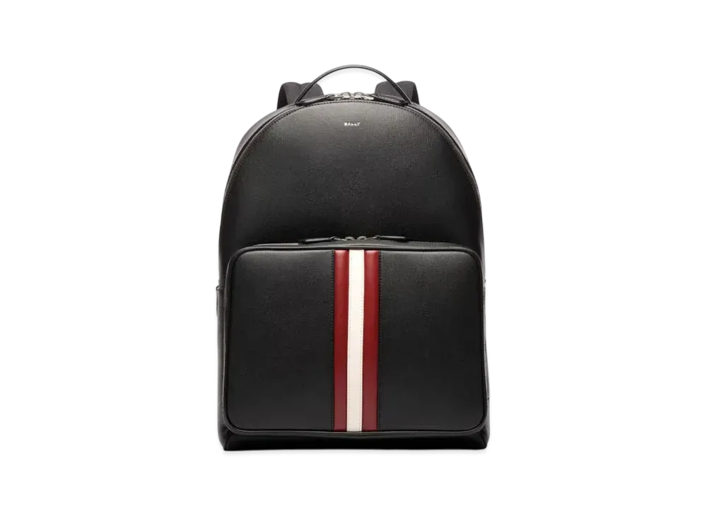 Bally Mythos Backpack In Recycled Leather "Black"