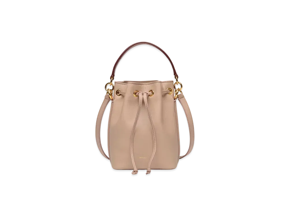 バリー コード ミニ バケットバッグ ライトベージュ レザー "ベージュ" 6308515
