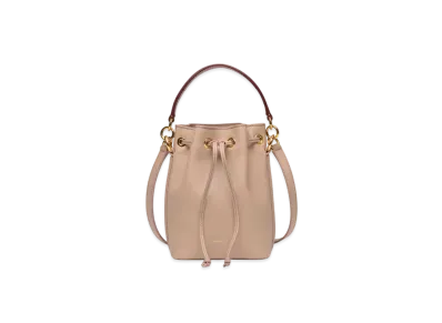 バリー コード ミニ バケットバッグ ライトベージュ レザー "ベージュ" 6308515