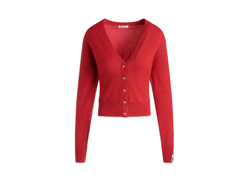 バリー カーディガン キャンディレッド カシミア "レッド" 6308520