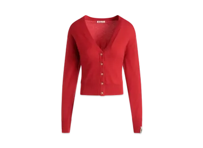 バリー カーディガン キャンディレッド カシミア "レッド" 6308520