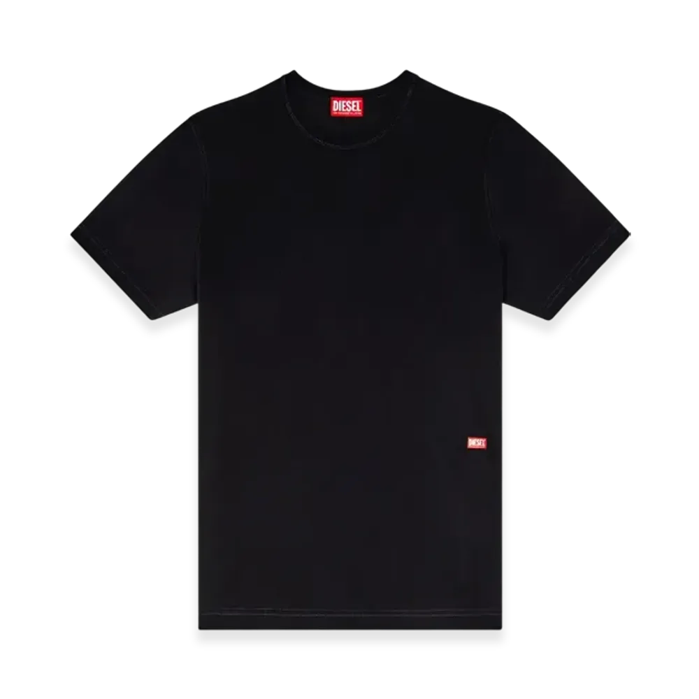 Diesel T-Adjust-Slits-R13 T-Shirt With Runway Set Print "Black"