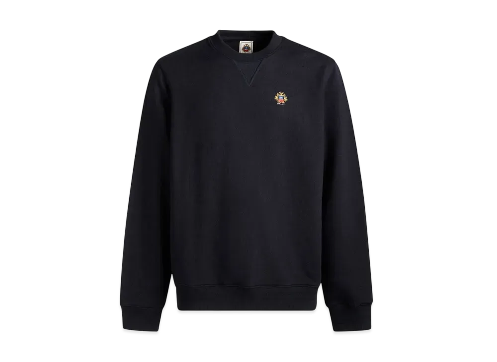 Bally Adrien Brody Travel Collection Crew Neck Sweatshirt Navy Blue Cashmere Blend "Blue"