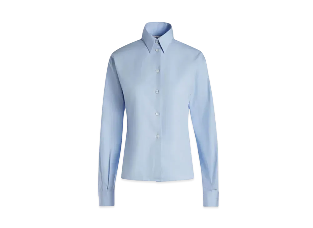Bally Long Sleeve Shirt In Light Blue Cotton "Blue"