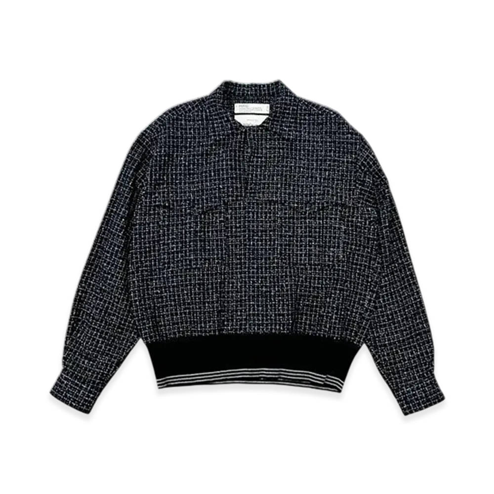DAIRIKU Tweed Mountain Rib Shirt "Black Check"