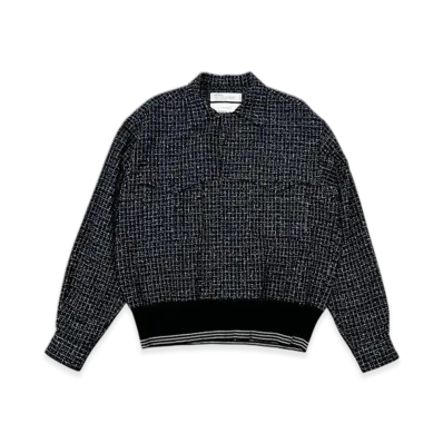 DAIRIKU Tweed Mountain Rib Shirt "Black Check"