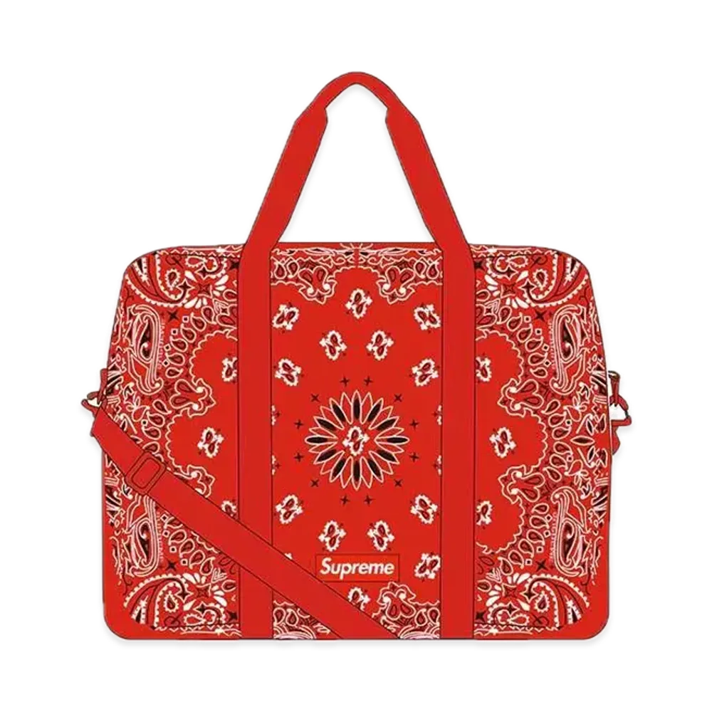 Supreme Bandana Tarp Large Duffle Bag "Red"