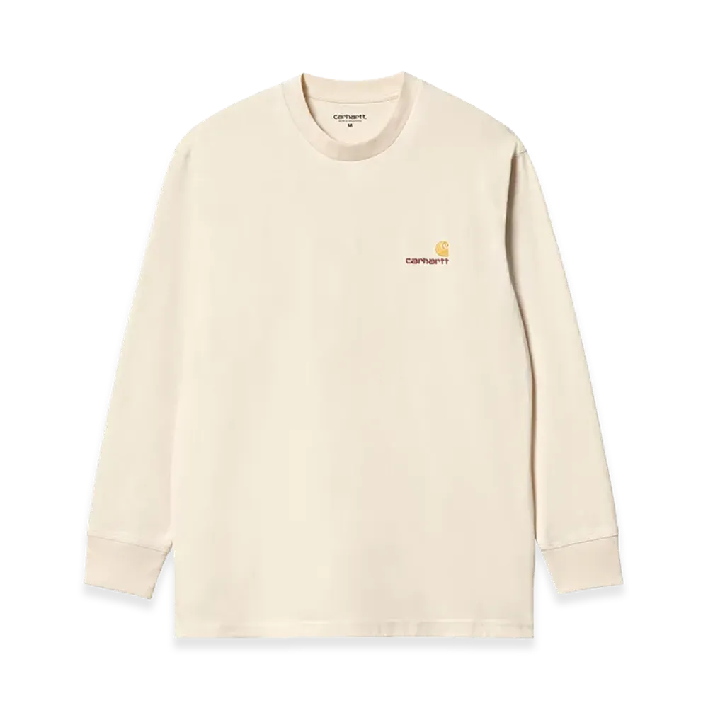 Carhartt WIP L/S American Script T-Shirt "Natural"