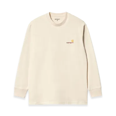 Carhartt WIP L/S American Script T-Shirt "Natural"