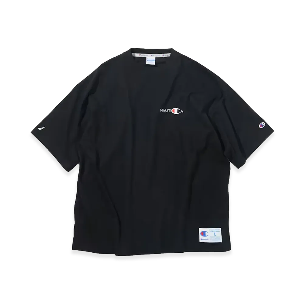 Champion x NAUTICA Embroidered Heavyweight T-Shirt "Black"