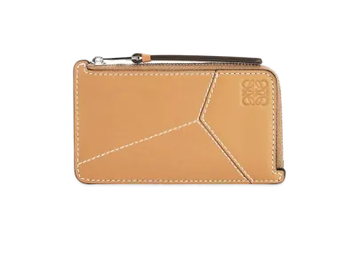 LOEWE Puzzle Coin Cardholder In Smooth Calfskin "Light Caramel"