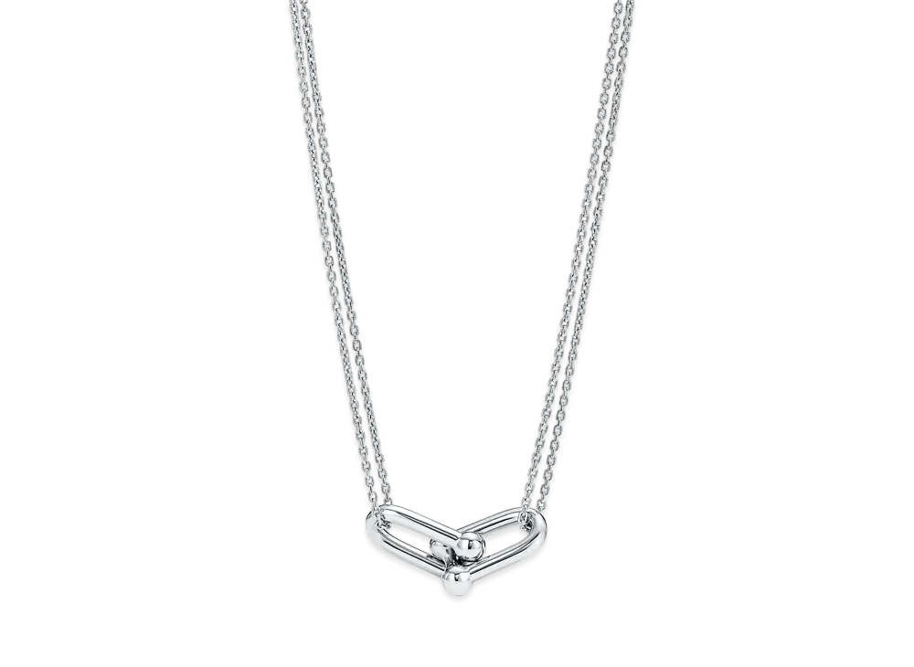 Tiffany & Co. Tiffany Hardware Large Double Link Pendant "Silver"