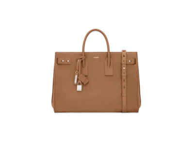 Saint Laurent Sac De Jour Thin Large in Grained Leather "Fox"