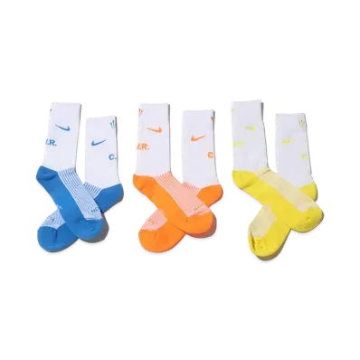 Nike U SNKRSox Crew 3PR-160 NOCTA "White/Multi"