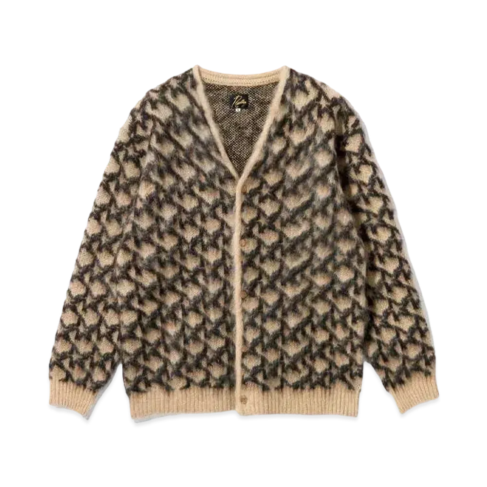 Needles Mohair Cardigan Star "Beige/Black"