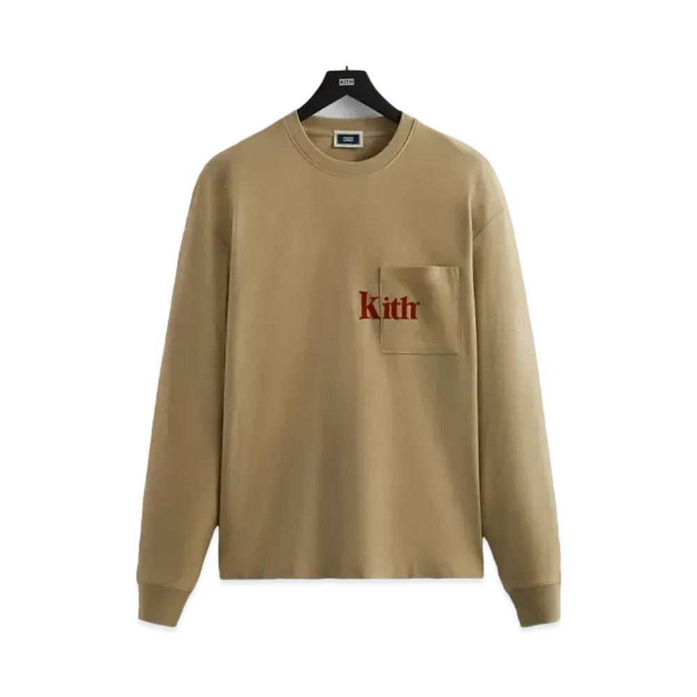 Kith Long Sleeve Quinn Tee "Canvas"