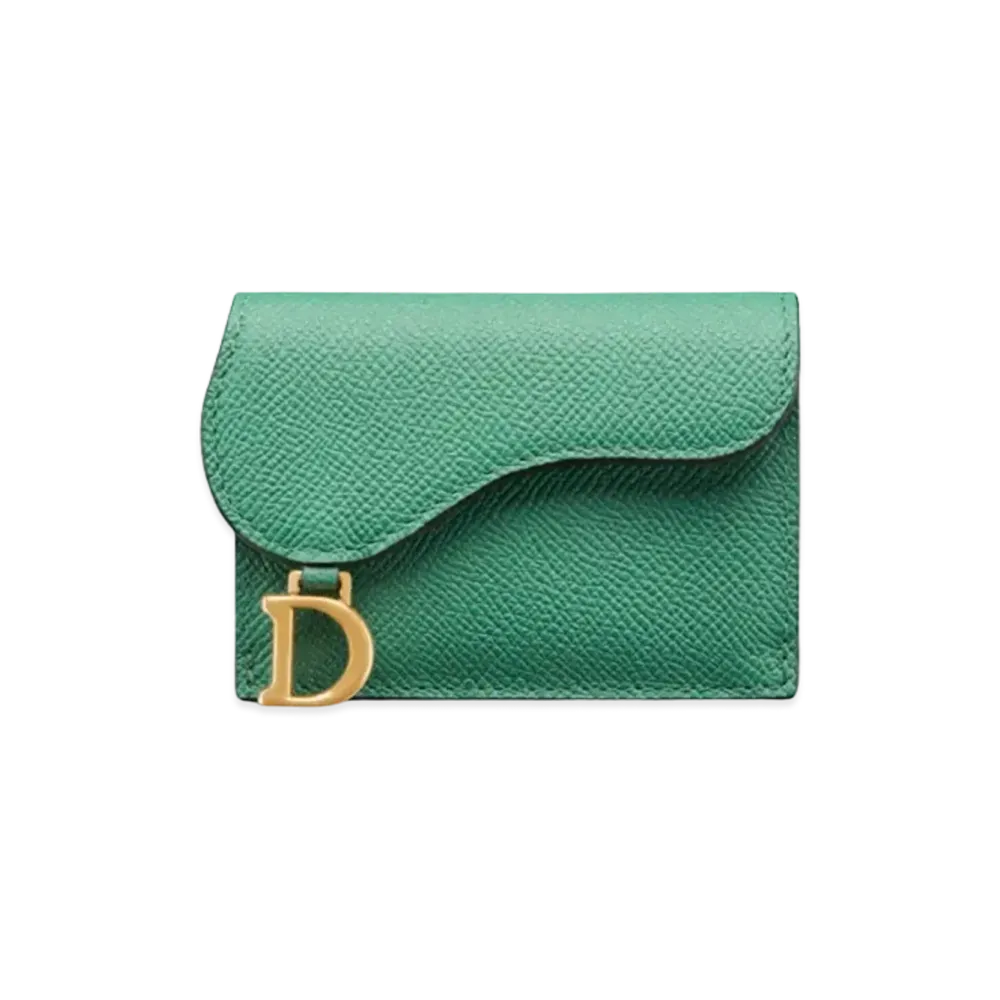 Dior Saddle Compact Wallet "Green"