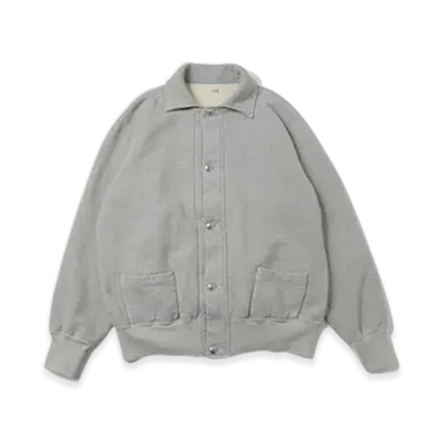 A.PRESSE Vintage Sweat Cardigan "Gray"