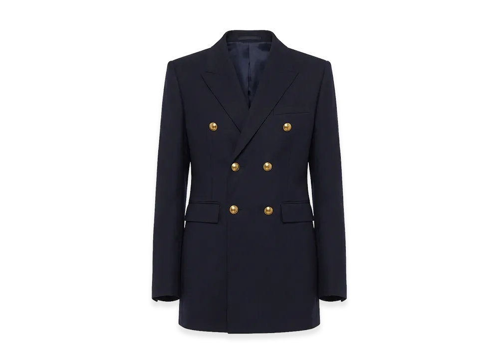 Saint Laurent Women's Jackets "Navy"