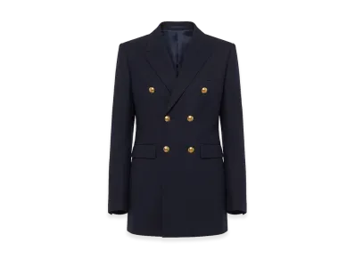 Saint Laurent Women's Jackets "Navy"