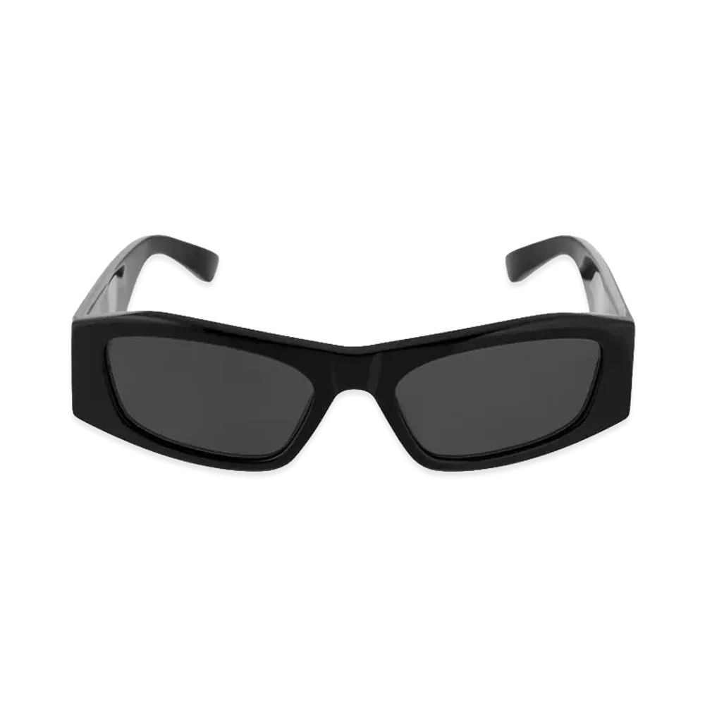 BALENCIAGA Women's Nano Rectangle AF Sunglasses "Black"
