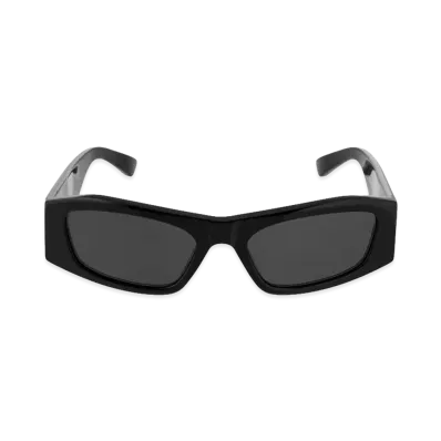 BALENCIAGA Women's Nano Rectangle AF Sunglasses "Black"