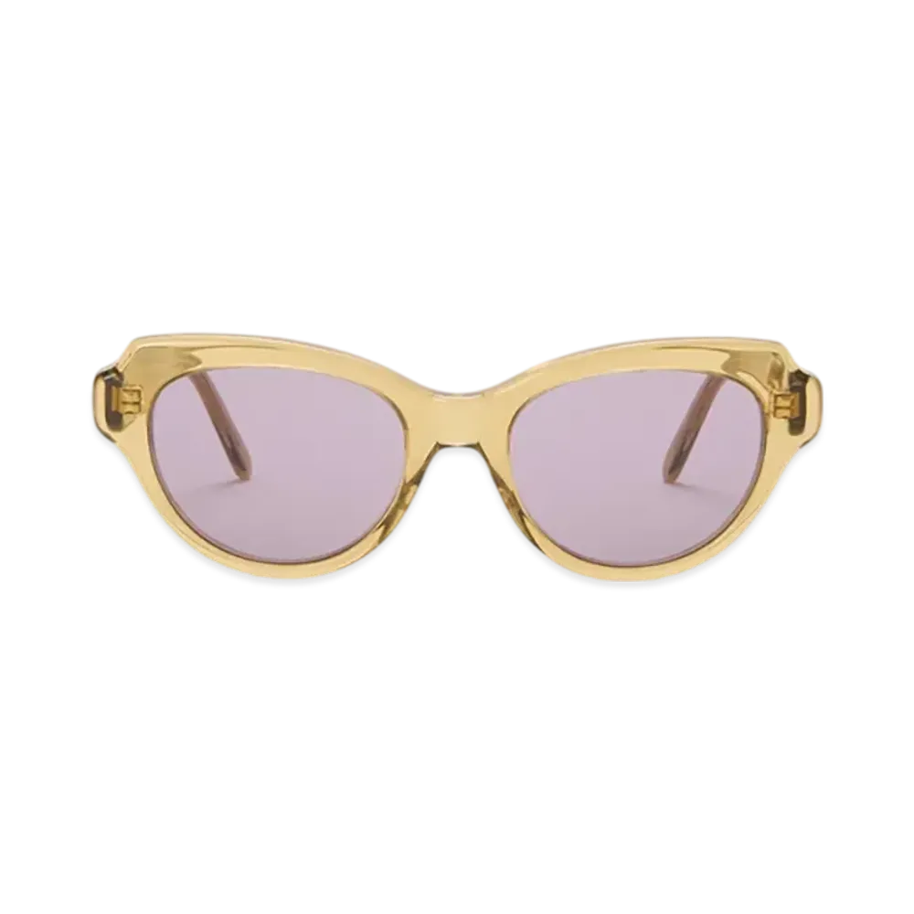 LOEWE Swan Slim Sunglasses "Clear Olive"