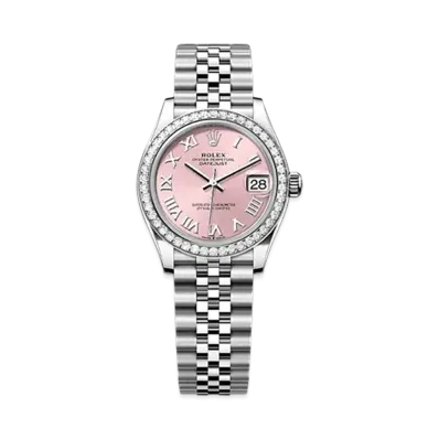 ROLEX Datejust 31 Oystersteel & White Gold Diamonds "Pink"