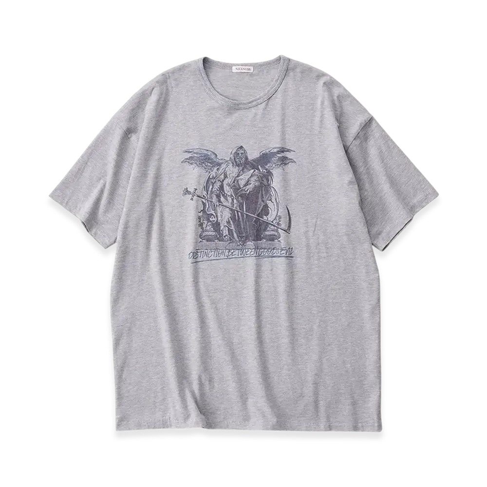 NICENESS JohNNy Crewneck T Shirt Short Sleeve - Devil "Light Gray"